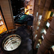 The lobby of Torre David, a vertical slum in Caracas